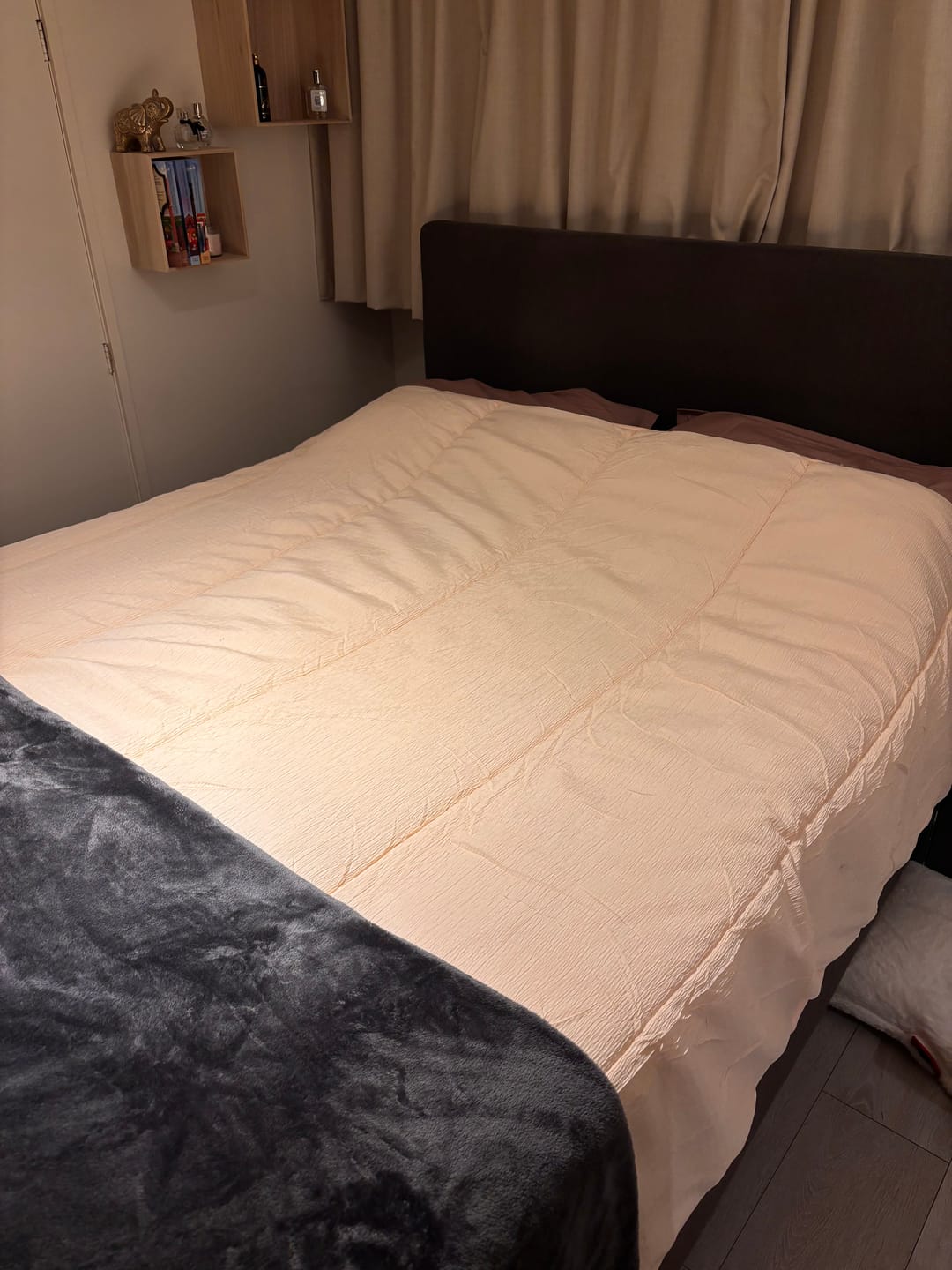 Customer photo review of Dekbed Zonder Overtrek Micro Mousseline Roze