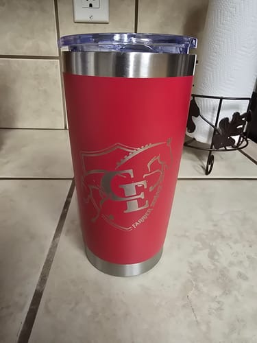 Customer photo review of (6 Pieces) Laser Engraved Tumbler | 20 oz