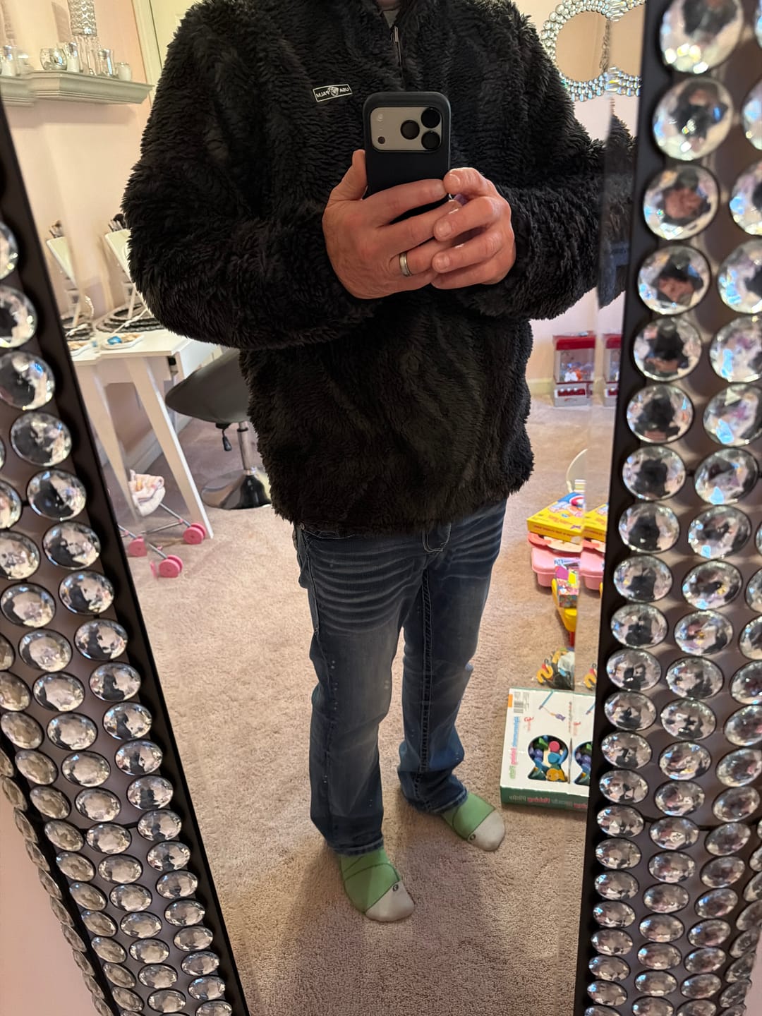 Customer photo review of Jacquard Double Sherpa 1/4 Zip