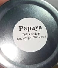 Customer photo review of Papaya | THCA Badder