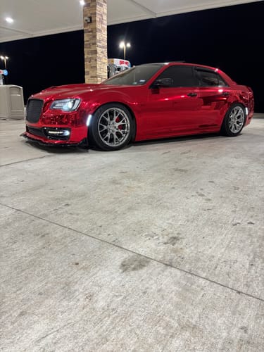 Customer photo review of Mirror Chrome Red Vinyl Wrap