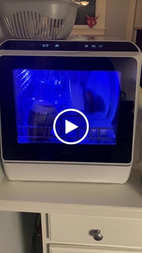 Customer video review of HAVA R01 Compact Countertop Dishwasher