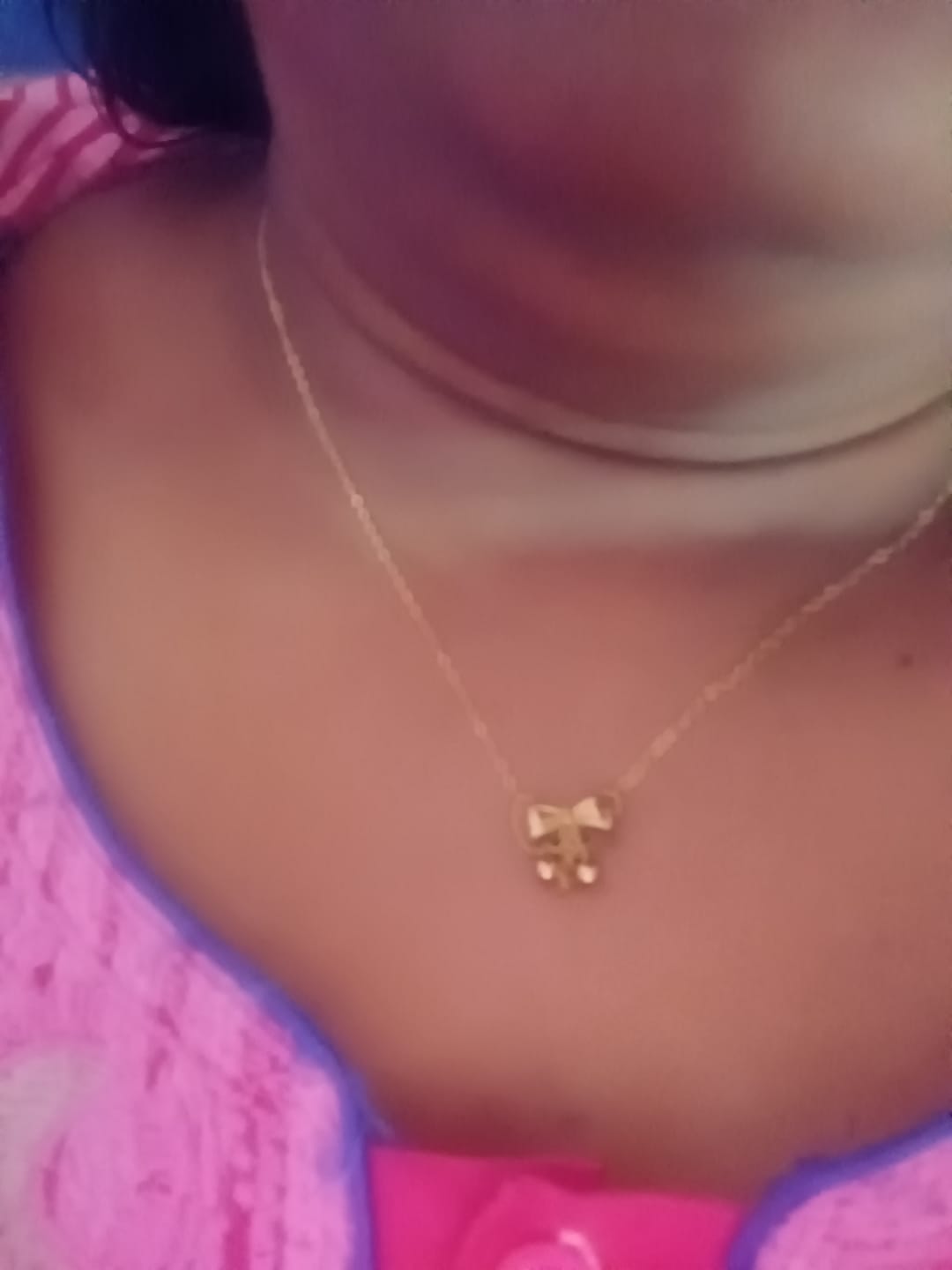 Customer photo review of Wrap Lariat Necklace