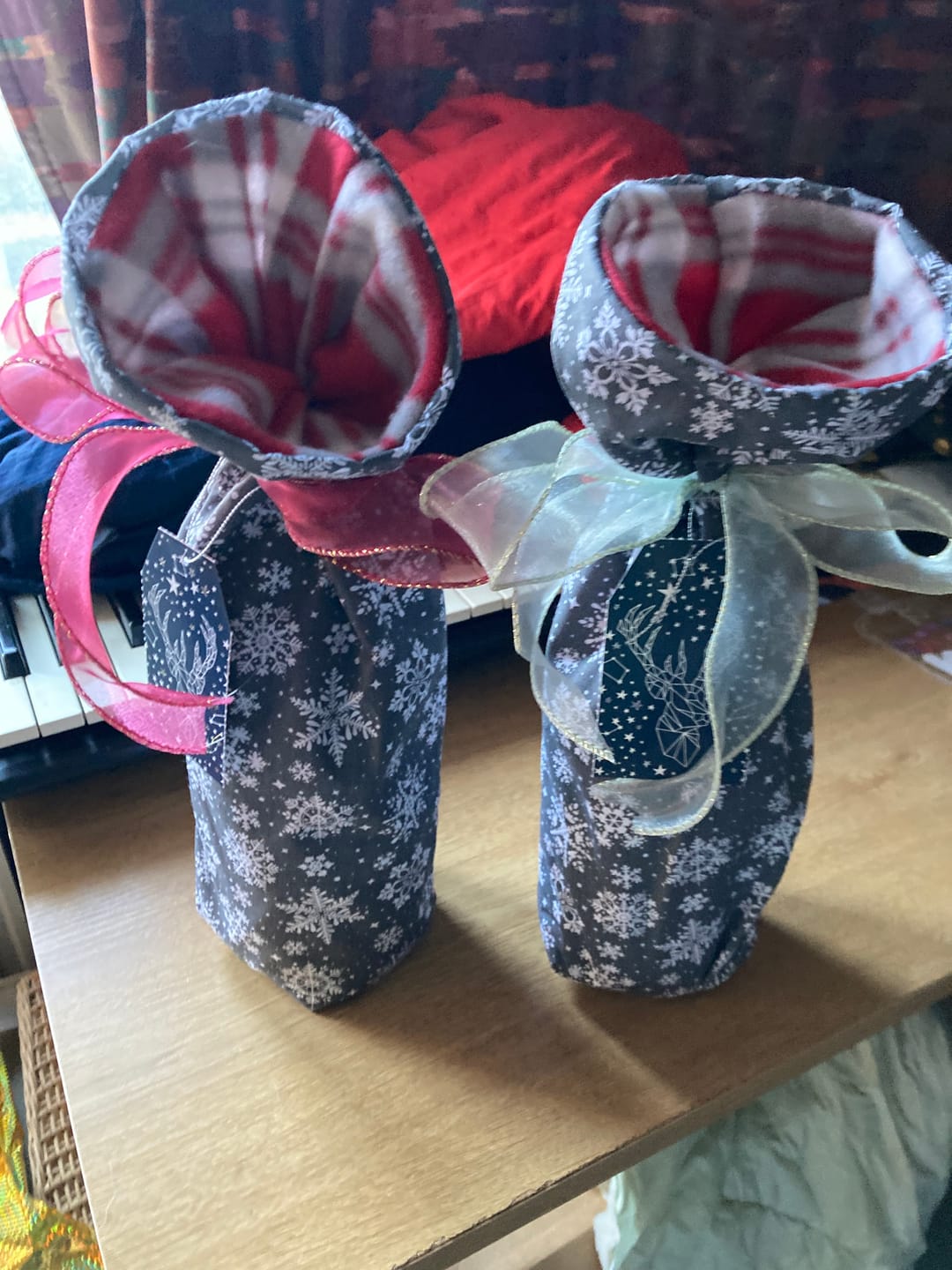 Customer photo review of All Over Snowflakes Polycotton Fabric