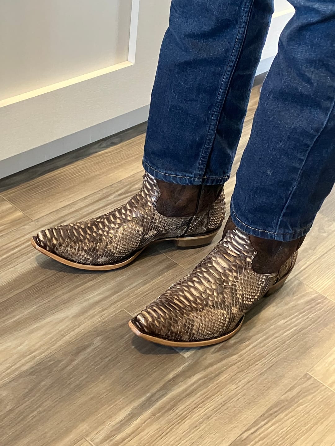 Customer photo review of Men's Exotic & Lamb Western Boots