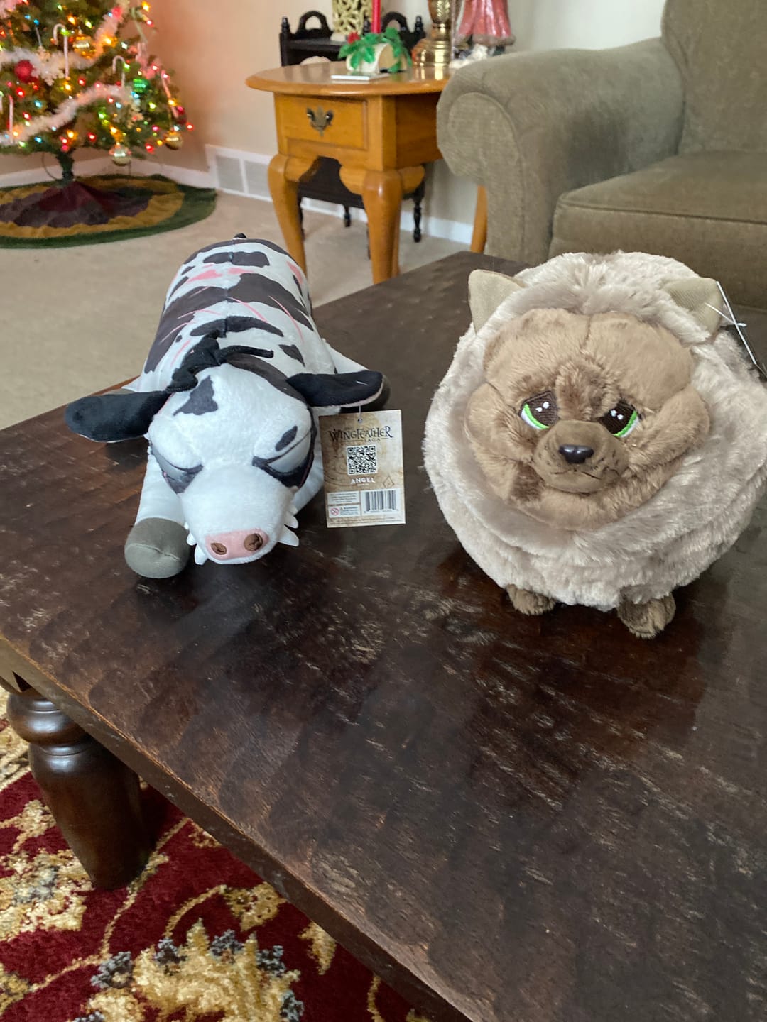 Customer photo review of Toothy Cow Plushie