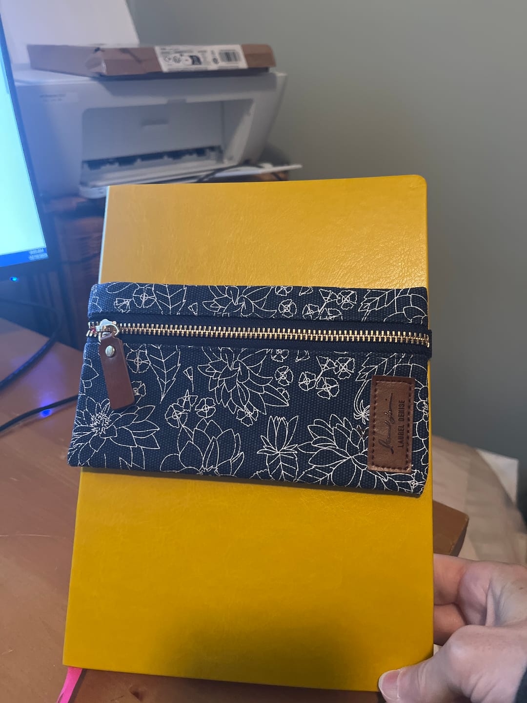 Customer photo review of Elastic Pen Pouch, Hidden Blue