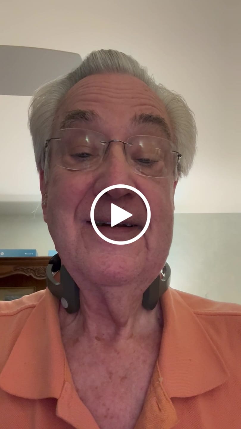 Customer video review of Pulsetto vagus nerve stimulation device.