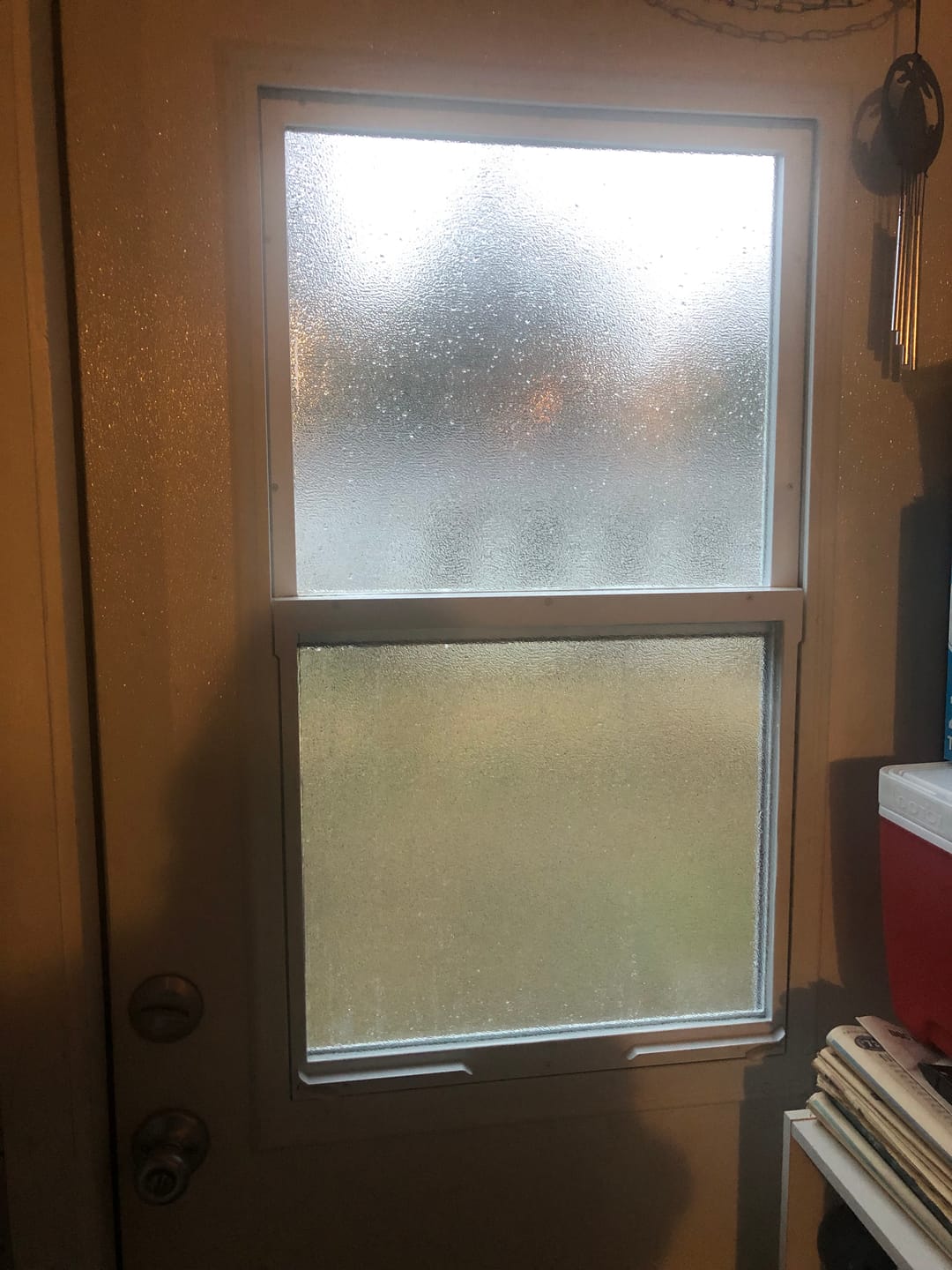 Customer photo review of Venting 1 Lite Glass and Frame Kit (Half Lite)