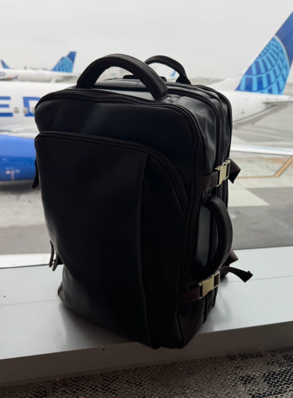 Customer photo review of The Stetson Peak - Expandable Mens Leather Backpack