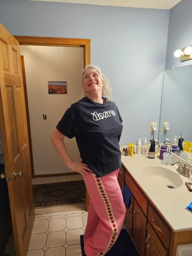 Customer photo review of Sweetheart Tall Track Pants