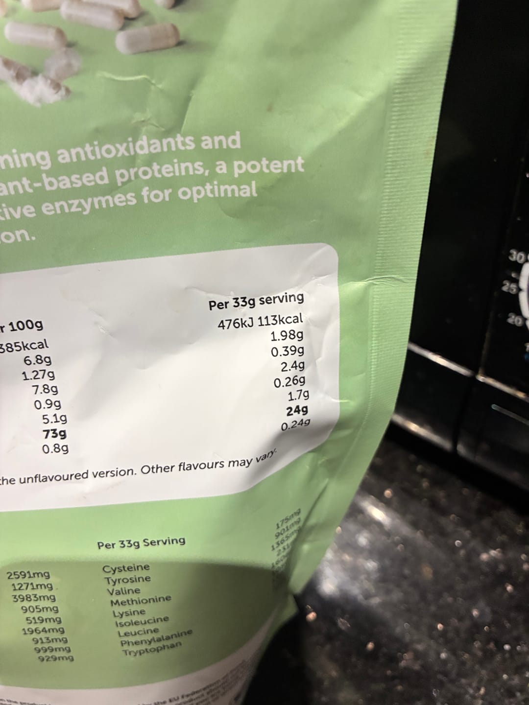 Customer photo review of Premium Blend Protein Powder