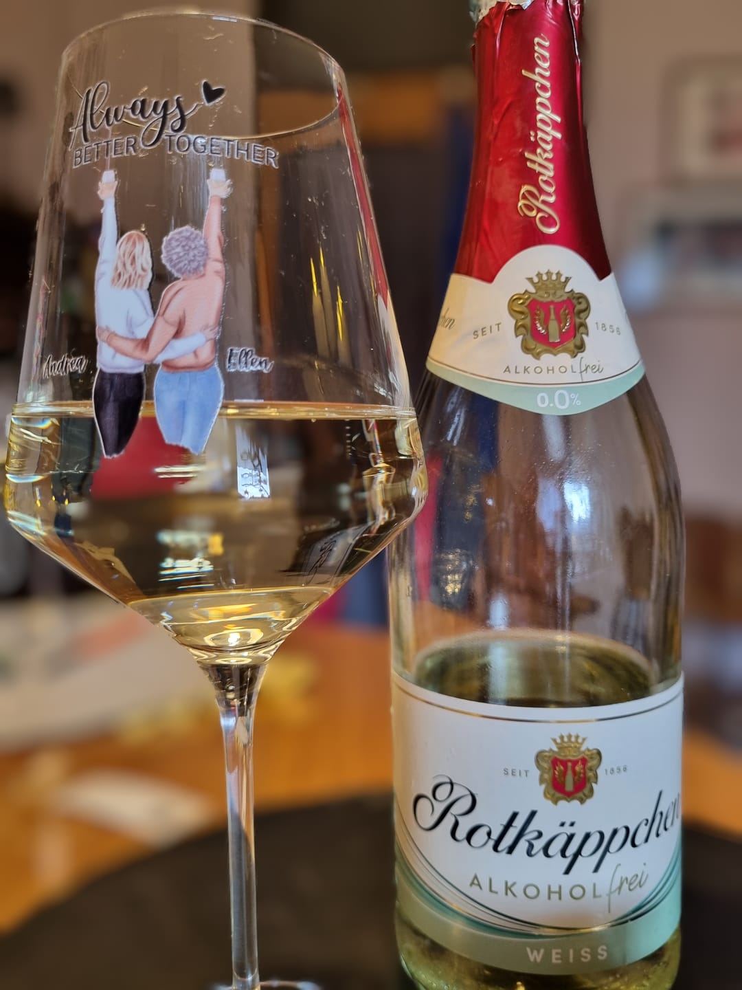 Customer photo review of Best Friends Forever - Personalisiertes Weinglas