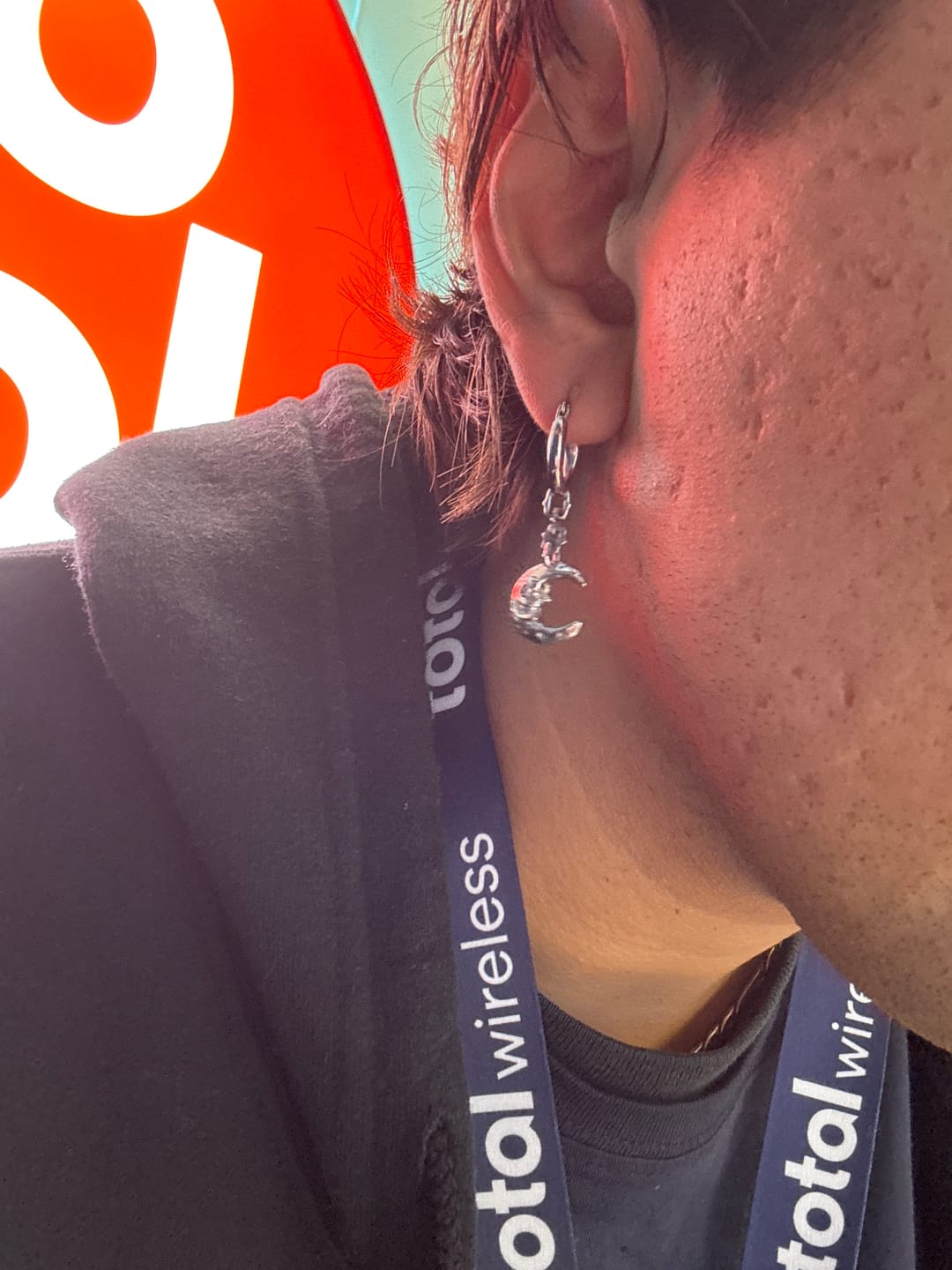 Customer photo review of LUNA DANGLE EARRING