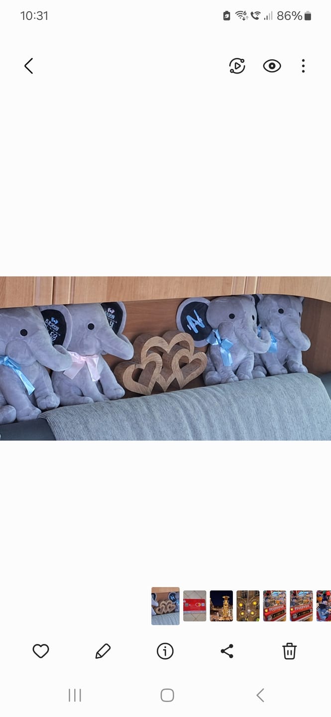 Customer photo review of Zur Geburt - Baby-Stofftier