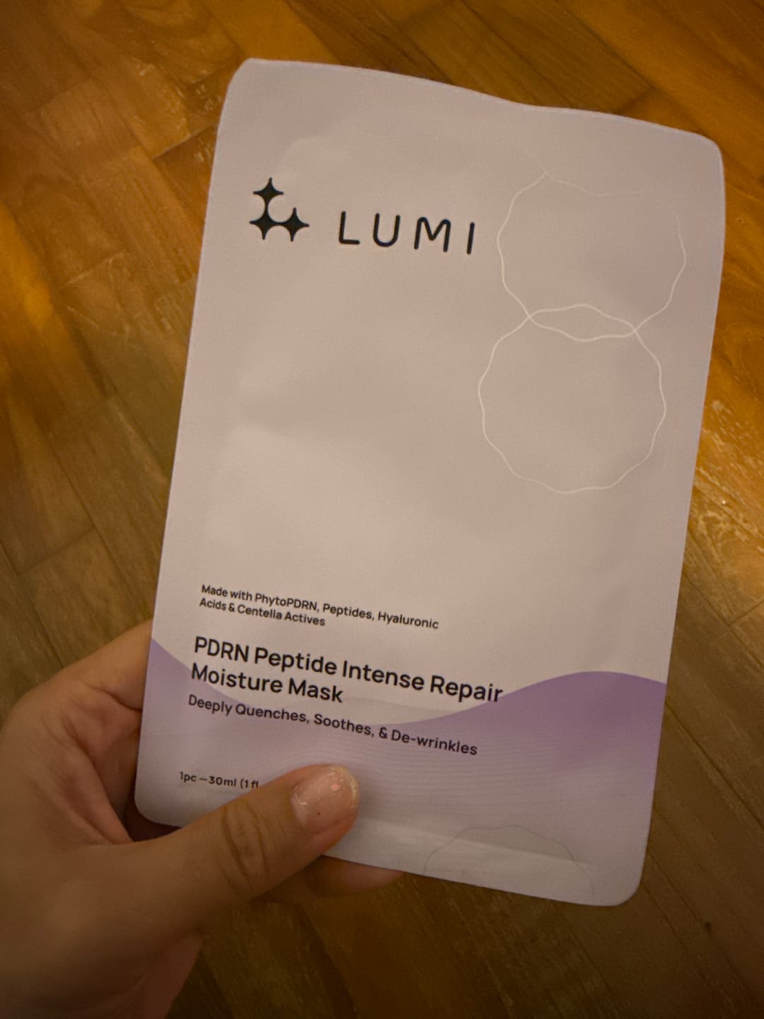Customer photo review of PDRN Peptide Intense Repair Moisture Mask