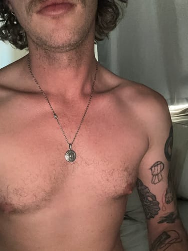 Customer photo review of Medusa Pendant (White Gold)