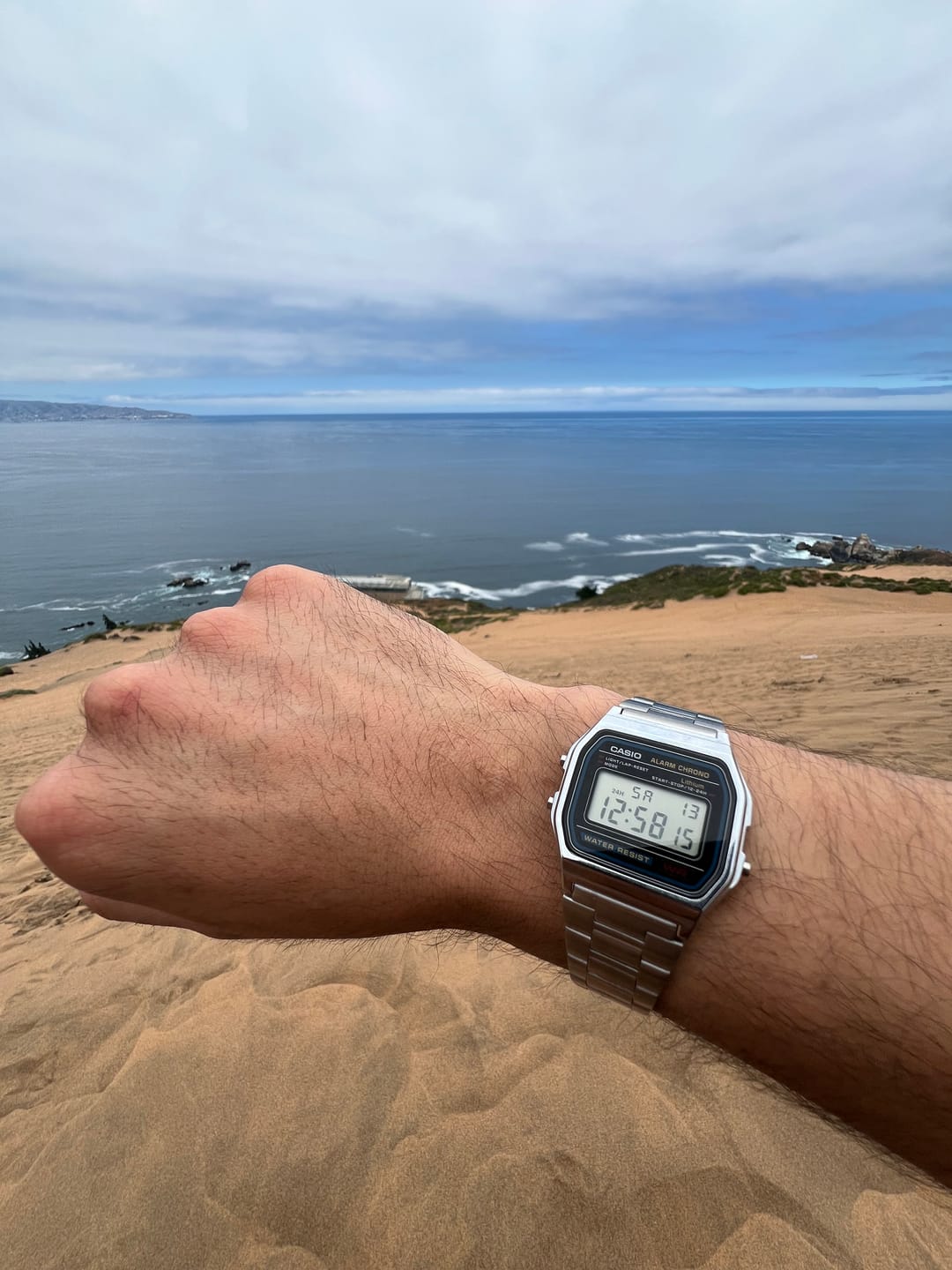 Customer photo review of Reloj Casio Vintage A158WA-1DF Azul/Plateado