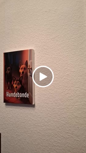 Customer video review of Dein Haustier als Cartoon - Individuelle Leinwand