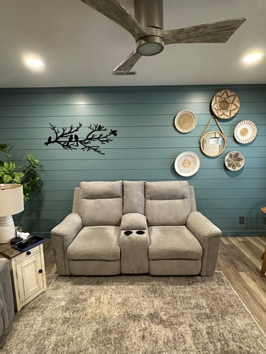 Customer photo review of Birds on a Branch Wall Art