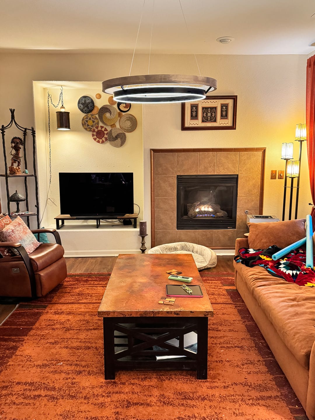 Customer photo review of WOMO Circular Led Wood Chandelier-WM2492