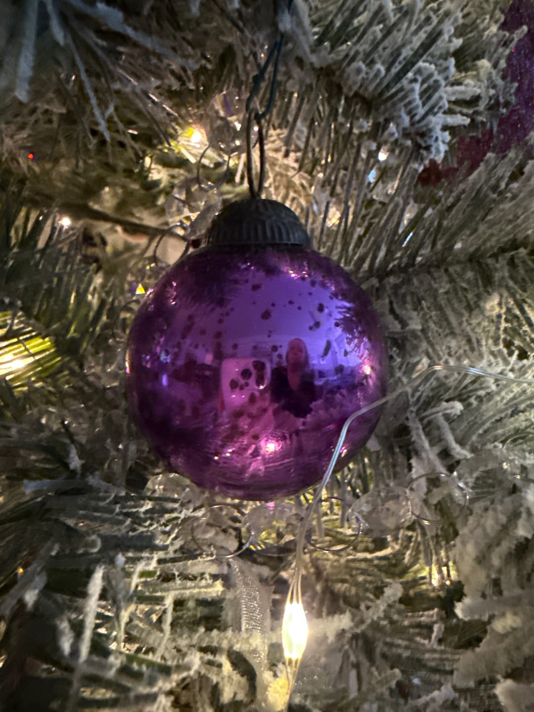 Customer photo review of CLOSEOUT 2.5" Light Purple Ava Mercury Glass Ball Ornament Christmas Holiday Decoration