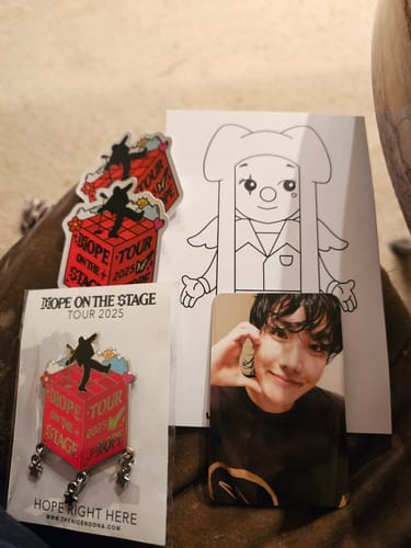Customer photo review of Jhope 2025 World Tour Sticker