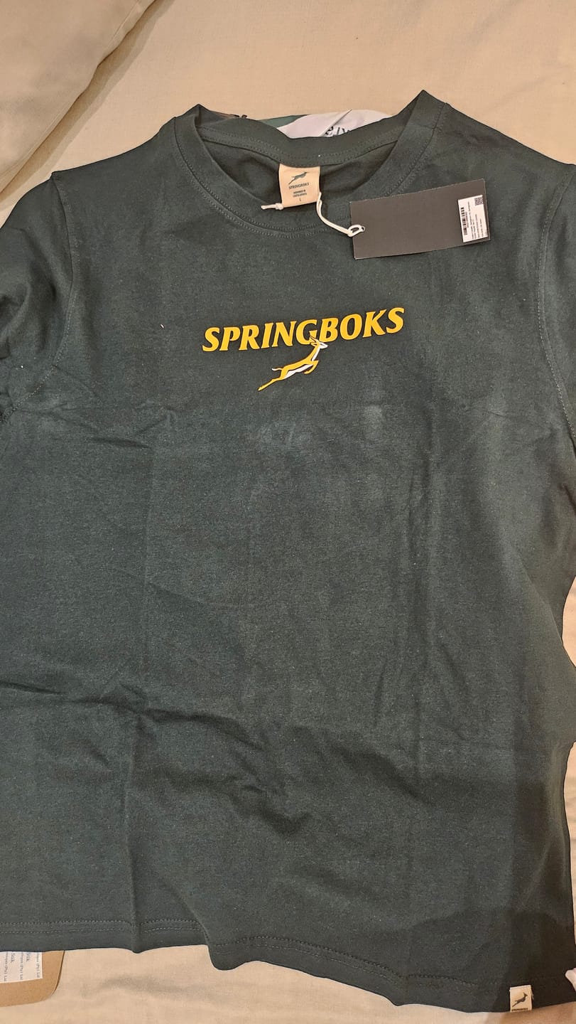 Customer photo review of Springboks Bokkie Regular Tee V1-OS Green