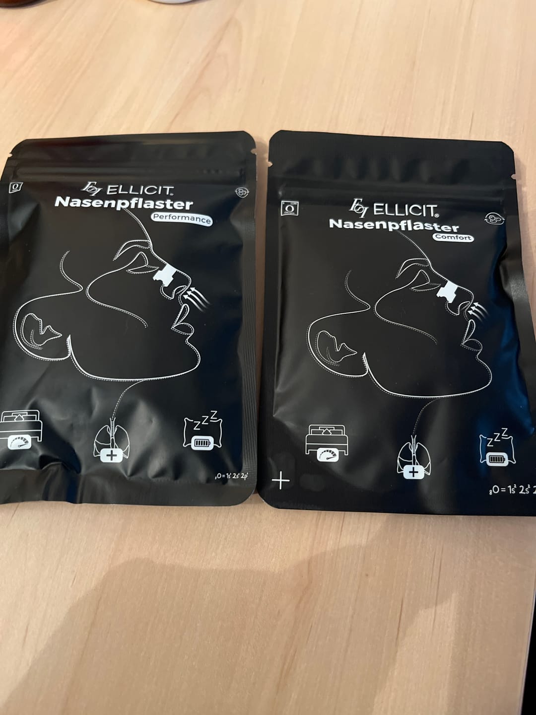 Customer photo review of Bundle Pack Nasenpflaster Comfort & Performance (30+30stk)