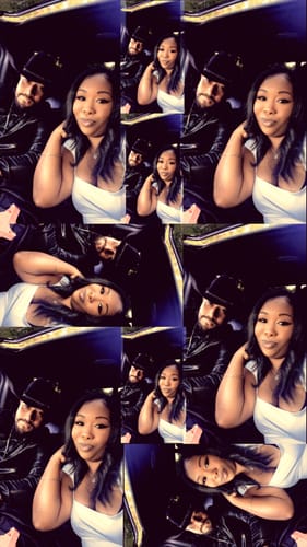 Reviewer's photo collage showing a happy couple after receiving their 'CREATE YOUR MELODY' gift.