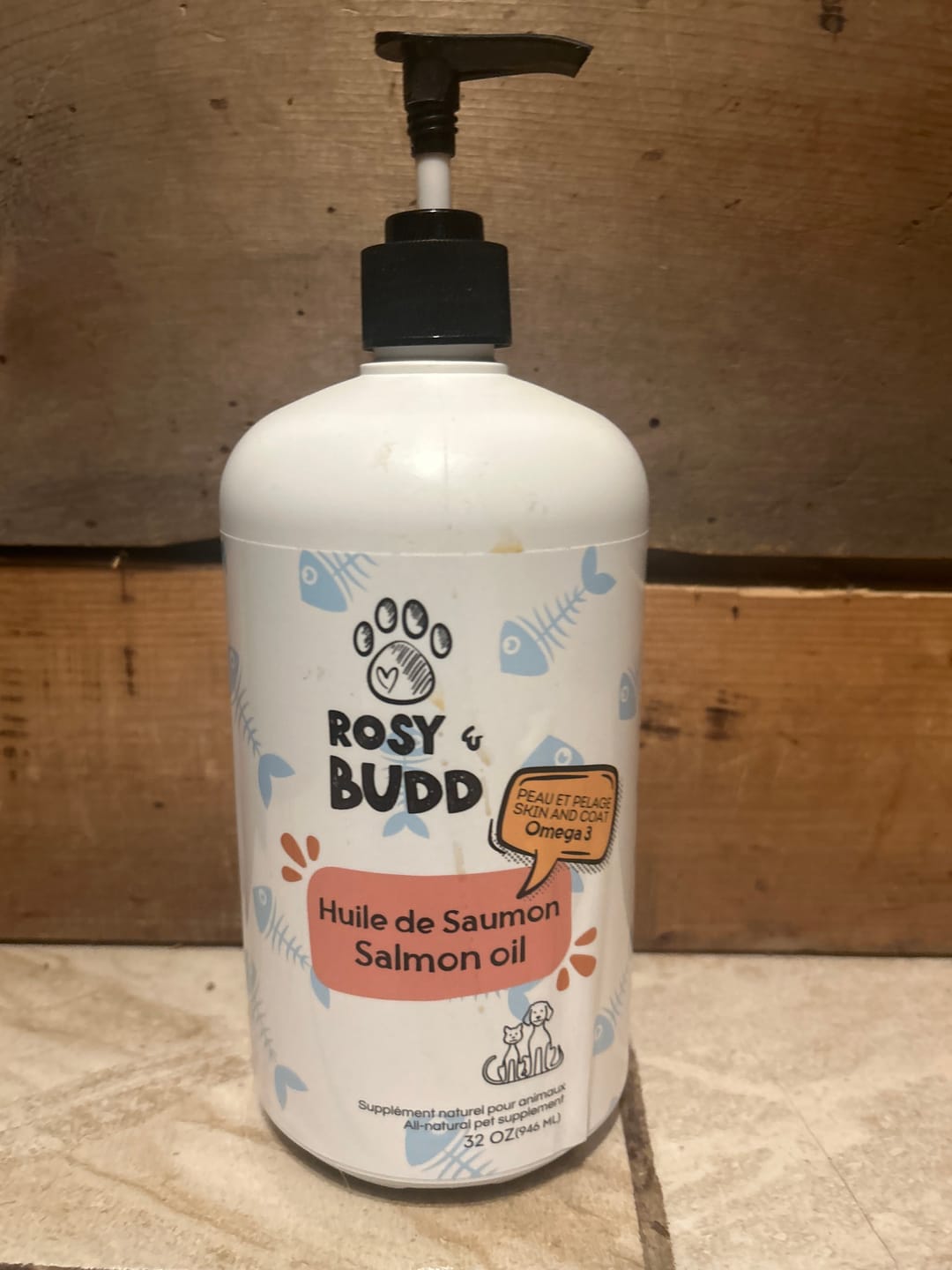 Customer photo review of Rosy & Budd - Huile de Saumon SALM+ 947 ml pour animaux