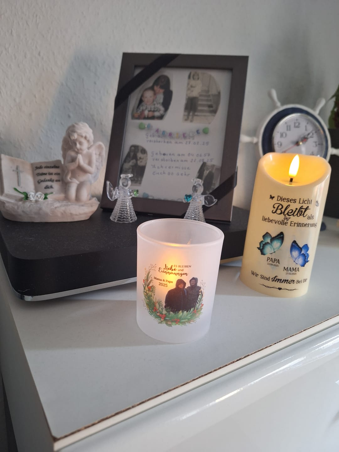 Customer photo review of Bei euch - Personalisiertes Teelicht