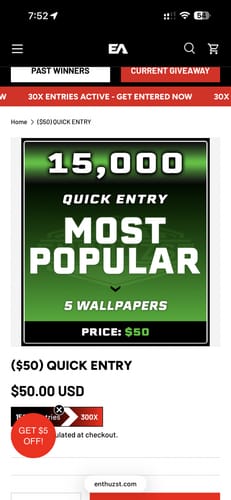 Customer photo review of ($50) QUICK ENTRY