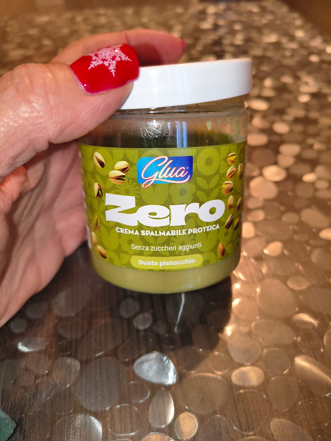 Customer photo review of Crema spalmabile proteica gusto pistacchio