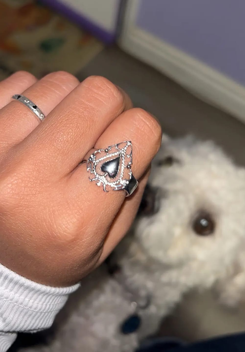Customer photo review of ANTIQUE HEART RING