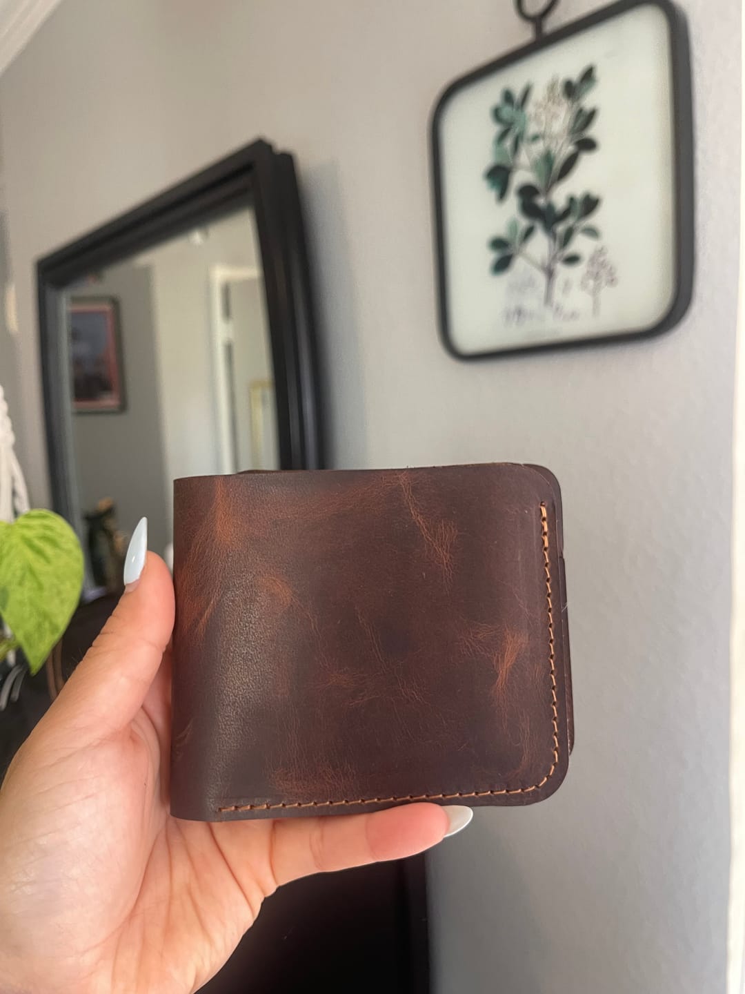 Customer photo review of Badge Bifold Wallet