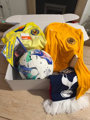 Customer photo review of Kid's Ultimate Mystery Football Box (5 Items)
