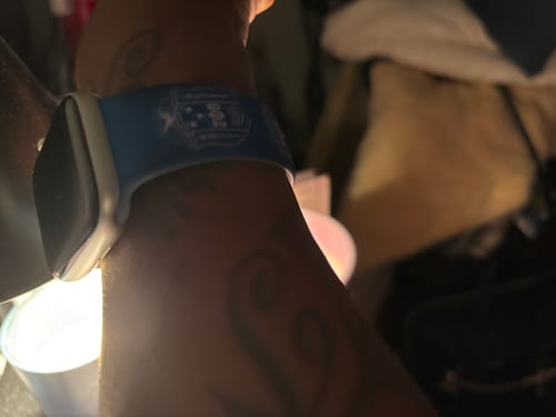 Customer photo review of ZPB Sorority Blue White 1920 Watch Band Strap