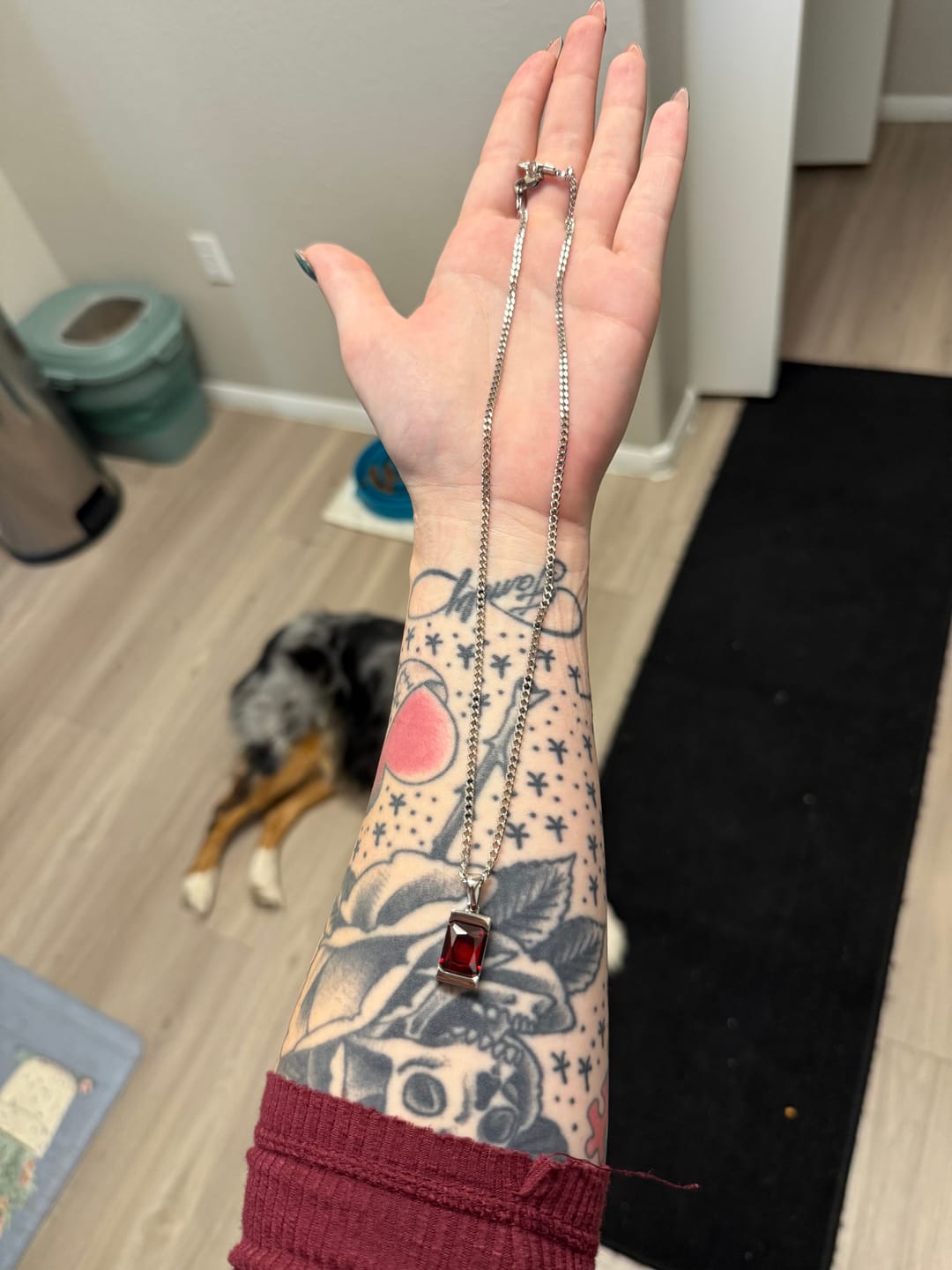 Customer photo review of Chip - Garnet