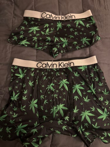 Customer photo review of Weed couples matching underwear boxer and boxer