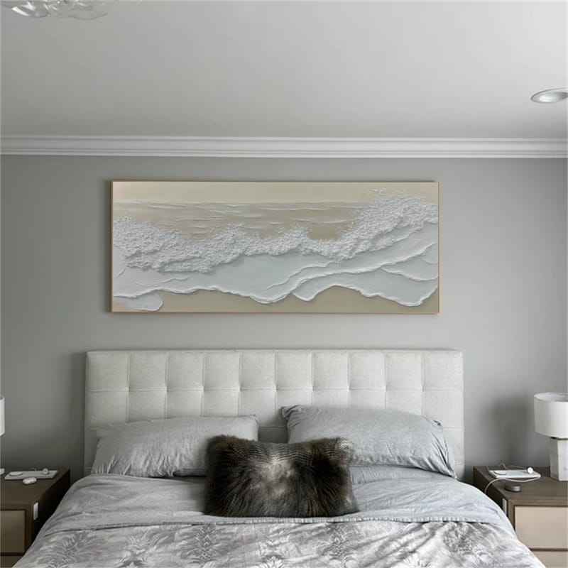 Customer photo review of Ocean And Sky Textured Painting Canvas #OS039