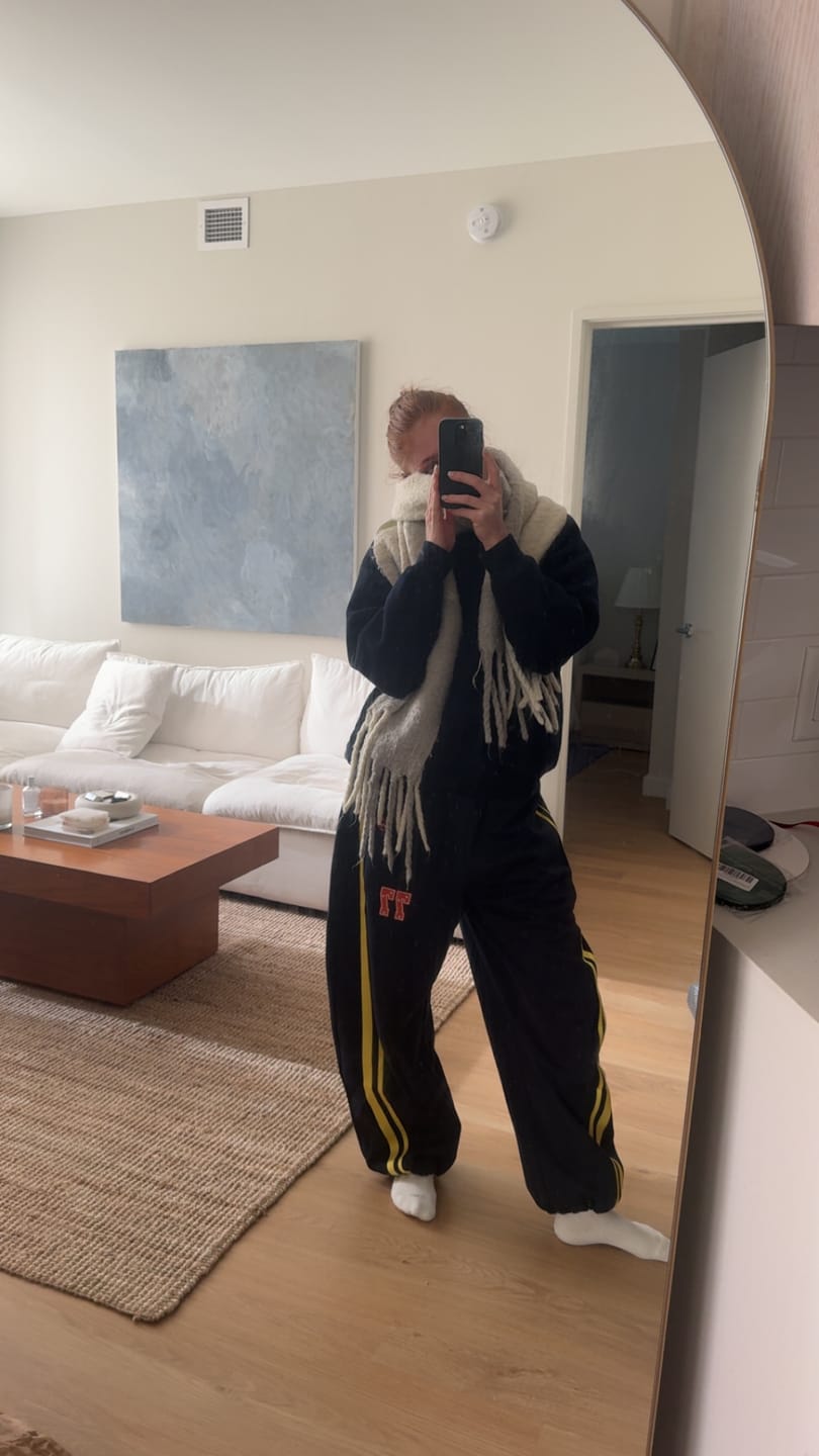 Customer photo review of Aelfric Eden Stripe Baggy Barrel Sweatpants