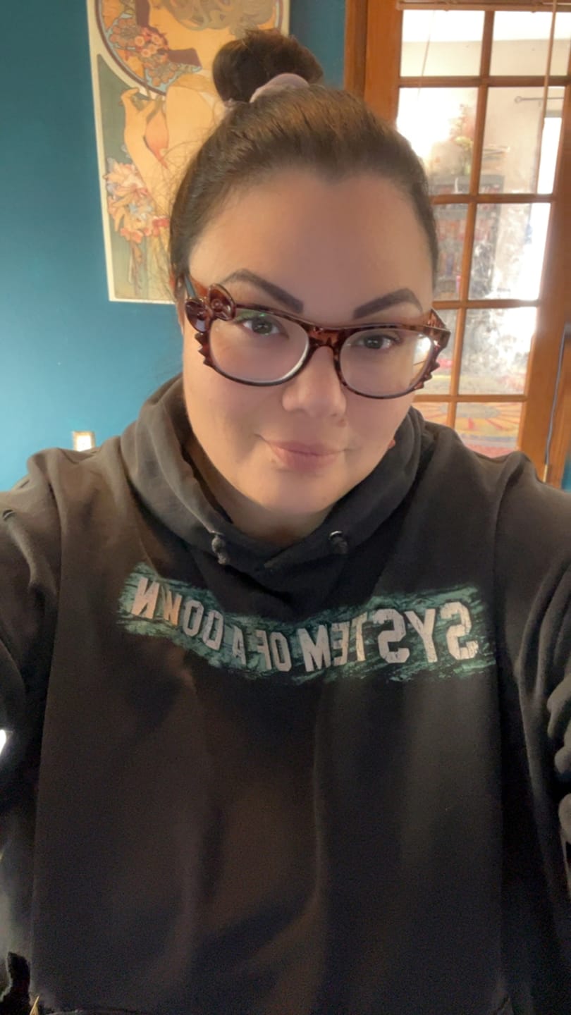 Customer photo review of Kitten Eyeglasses