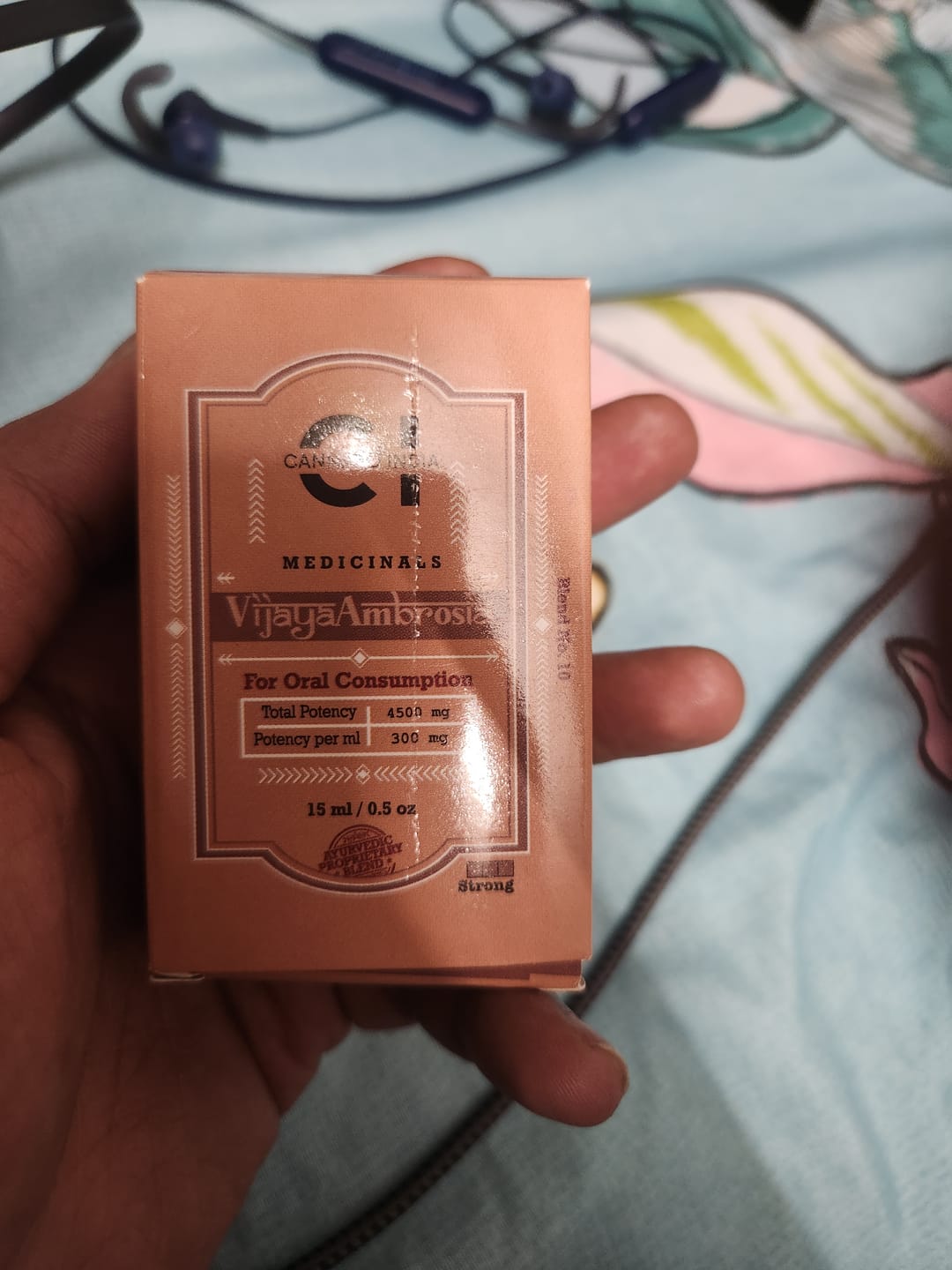 Customer photo review of Cannazo - Vijaya Ambrosia THC Rich oil (1:4) 9000mg