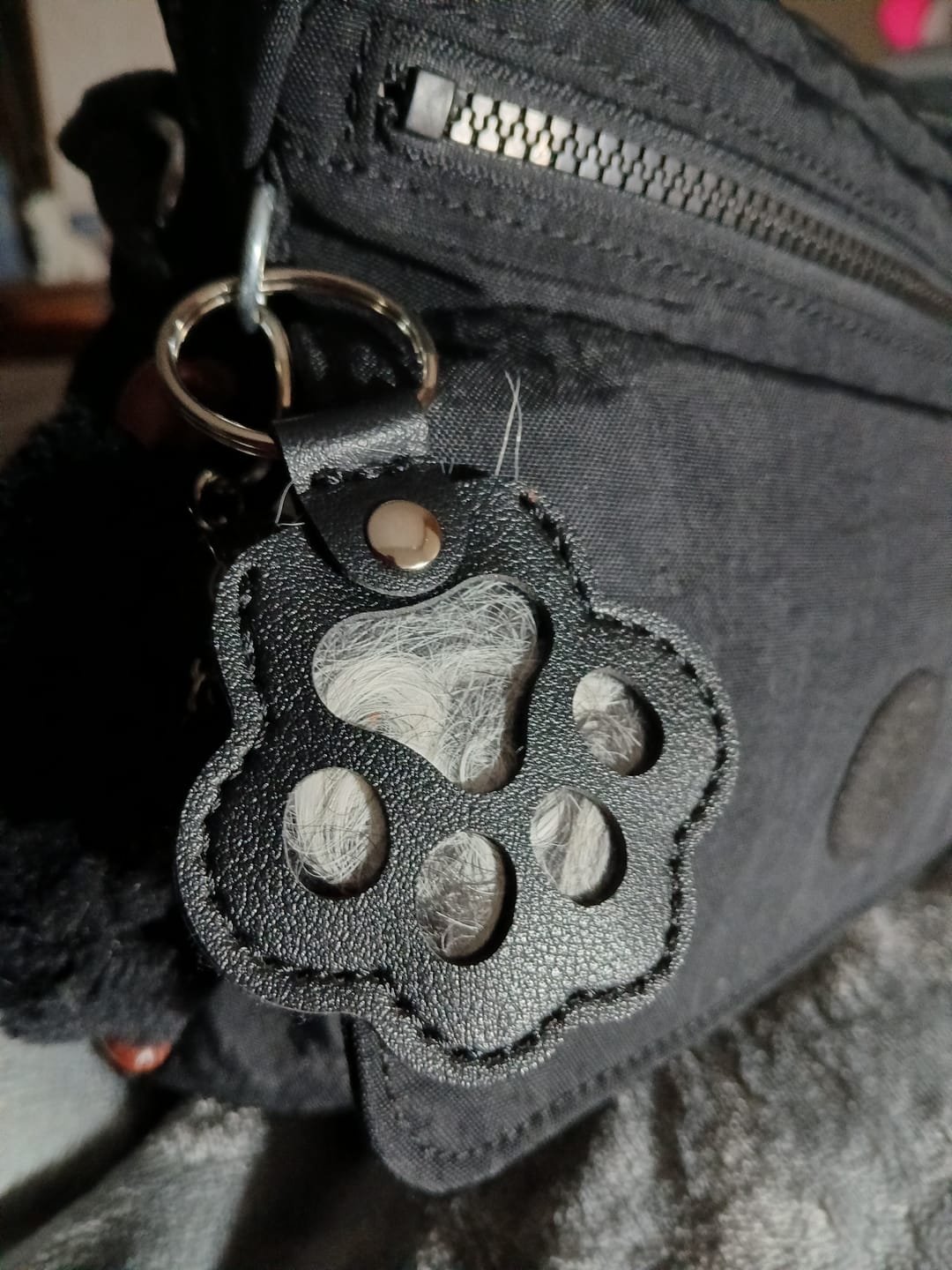 Customer photo review of FurEver With You – Pet Hair Keepsake Keyring