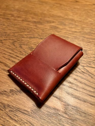 Customer photo review of Slimmad plånbok i äkta läder