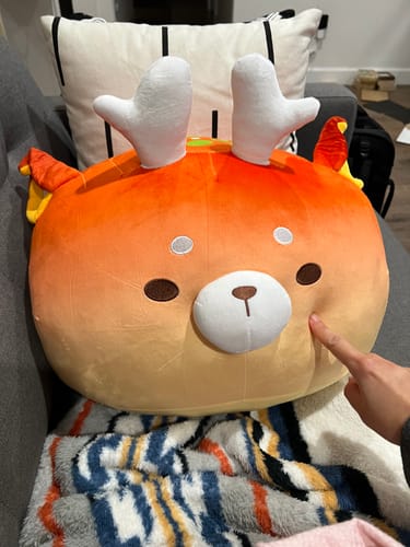 Customer photo review of Mochi Bread DeerCat Pillow Plush