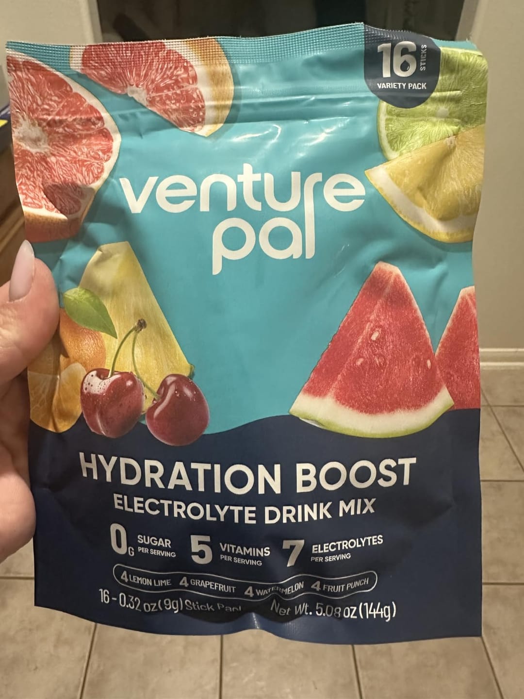 Customer photo review of Sugar Free Electrolyte Powder Packets