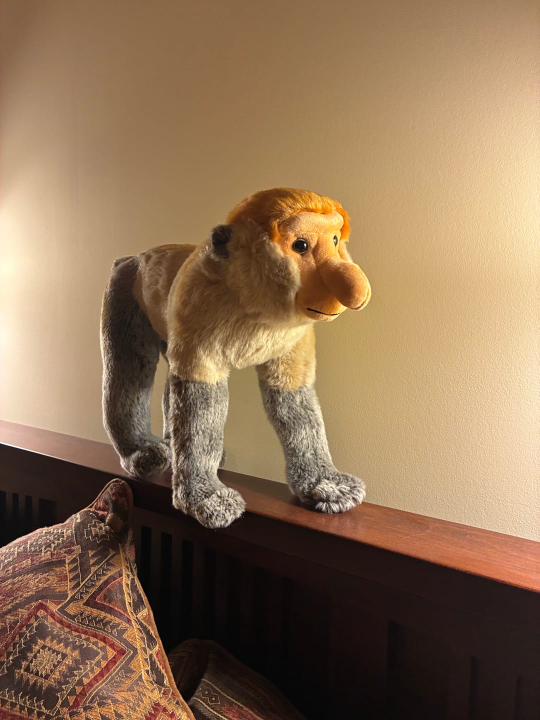Customer photo review of Proboscis Long-Nosed Monkey Soft Stuffed Plush Toy