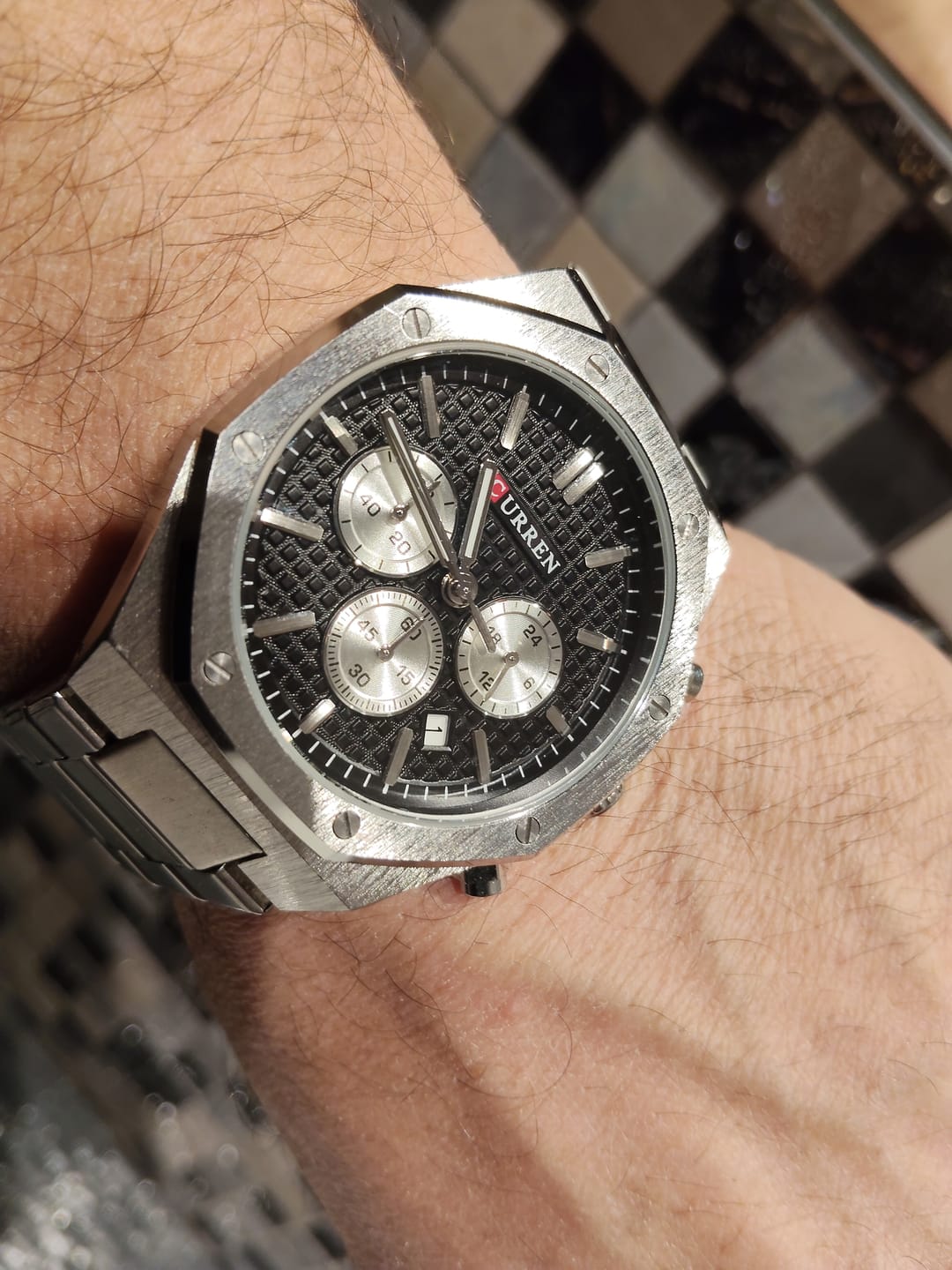 Customer photo review of Curren Atene® orologio uomo acciaio
